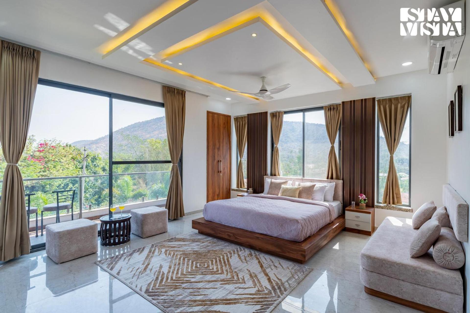 Stayvista'S Bella Dream - Mountain-View With Outdoor Pool, Lawn Featuring A Gazebo & Indoor Games Udaipur Eksteriør billede